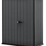 Keter 4’x2′ Cortina Alto Heavy Duty Vertical Plastic Garden Shed with Shelves